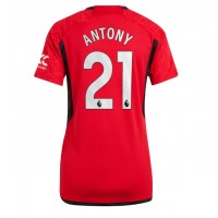 Dámy Fotbalový dres Manchester United Antony #21 2023-24 Domácí Krátký Rukáv